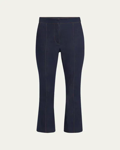 Veronica Beard Tani Denim Pants In Dark Oxford