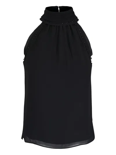 Veronica Beard Tanisha Beaded-detail Blouse In Black