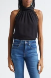 Veronica Beard Tanisha Sleeveless Silk Top In Black