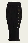 Veronica Beard Tanner Knit Skirt In Black In Black