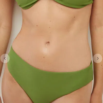 Veronica Beard Taral Bikini Bottom In Green