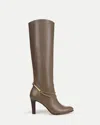 Veronica Beard Tarian Tall Chain Boot In Brown