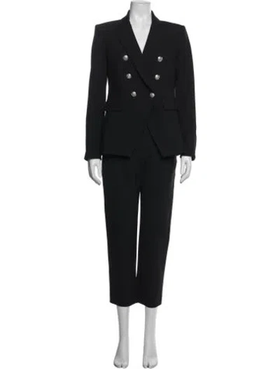 Pre-owned Veronica Beard Tassel Accents Pantsuit In Black