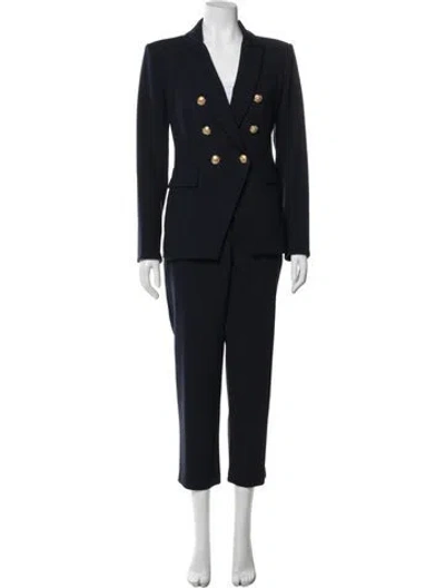 Pre-owned Veronica Beard Tassel Accents Pantsuit In Blue