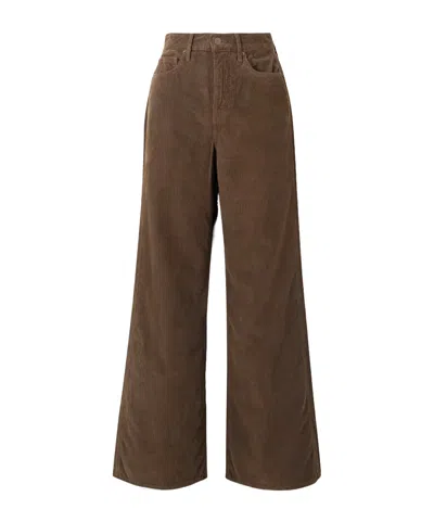 Veronica Beard Taylor Cotton-corduroy Wide-leg Pants In Green