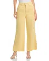 Veronica Beard Taylor Cropped High Rise Jeans In Chamomile In Yellow