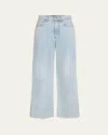Veronica Beard Taylor Cropped High-rise Wide Jeans
