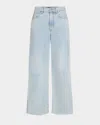 Veronica Beard Taylor Cropped High-rise Wide Jeans