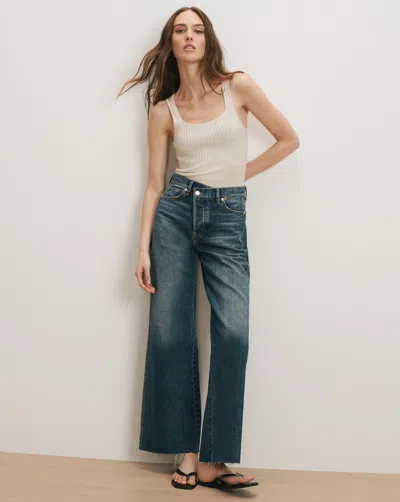 Veronica Beard Taylor Crossover-waistband Wide-leg Jean