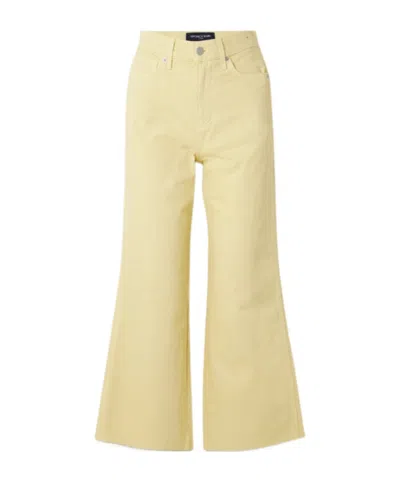 Veronica Beard Taylor Flared Jeans In Yellow