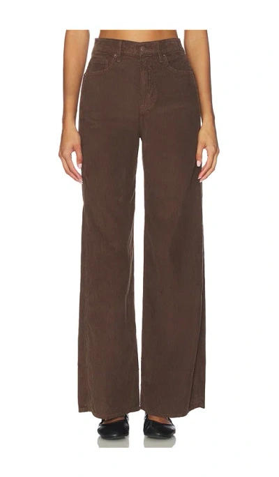 Veronica Beard Taylor High Rise Wide Leg In Brown