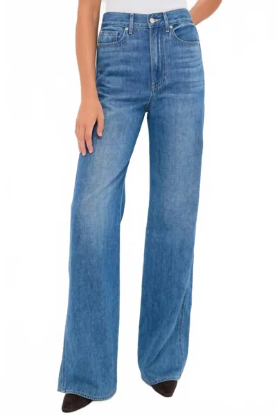 Veronica Beard Taylor High Rise Wide Leg Jean In French Kiss In Blue