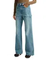 Veronica Beard Taylor High Rise Wide Leg Jeans In Blue Glare In Blue