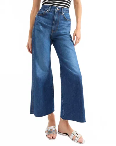 VERONICA BEARD TAYLOR HIGH RISE WIDE LEG JEANS IN BRIGHT BLUE