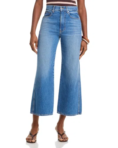 Veronica Beard Taylor High Rise Wide Leg Jeans In French Kiss In Blue