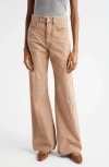 Veronica Beard Taylor Wide-leg Jean In Tan Sierra