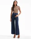 Veronica Beard Taylor Patch Pocket Wide-leg Jeans In Indigo Rinse In Blue