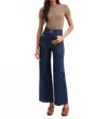 Veronica Beard Taylor Patch Pocket Wide-leg Jeans In Indigo Rinse In Blue