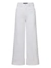 Veronica Beard Taylor Wide-leg Jeans In White