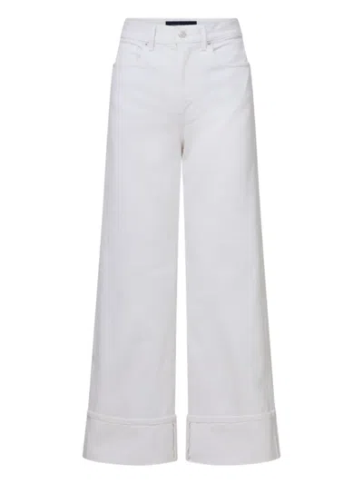 Veronica Beard Taylor Wide-leg Jeans In White