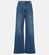 Veronica Beard Taylor Wide-leg Jeans In Blue