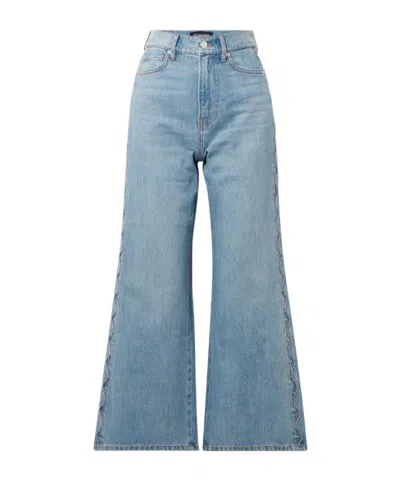 Veronica Beard Taylor Wide-leg Jeans In Blue