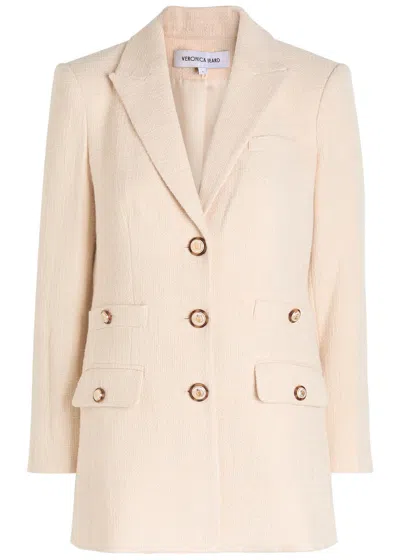 Veronica Beard Terre Dickey Cotton Blazer In Neutral