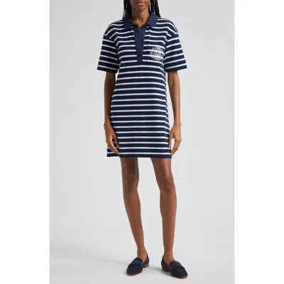 VERONICA BEARD VERONICA BEARD TERRENCE STRIPE COTTON BLEND T-SHIRT DRESS