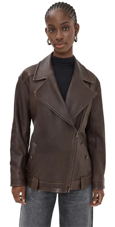 Veronica Beard Thandie Dickey Coat Dark Chocolate