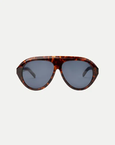Veronica Beard The Icon Aviator Sunglasses In Tortoise
