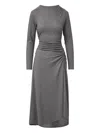 Veronica Beard Theodora Midi Dress In Gray