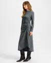 Veronica Beard Theodora Wool Midi Dress In Blue