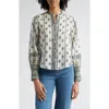 Veronica Beard Thorp Printed Button-front Blouse
