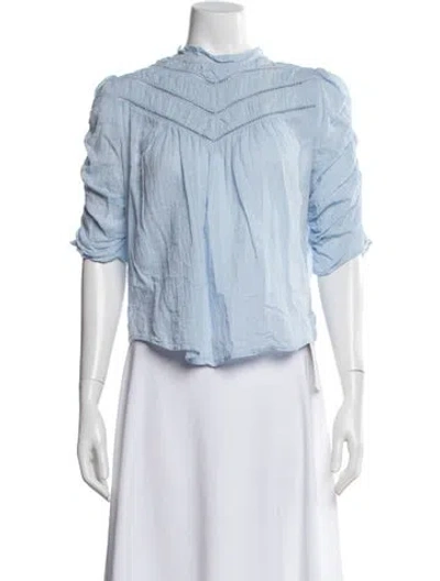Pre-owned Veronica Beard Three-quarter Sleeve Blouse In Blue