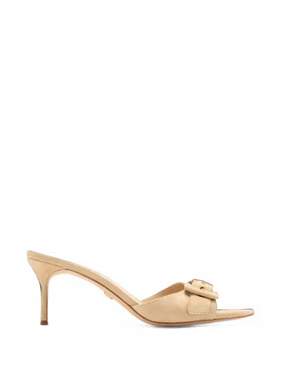 Veronica Beard Tia Buckle-detail Sandals In Neutral
