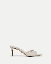 Veronica Beard Tia Croc-embossed Sandal In Neutral