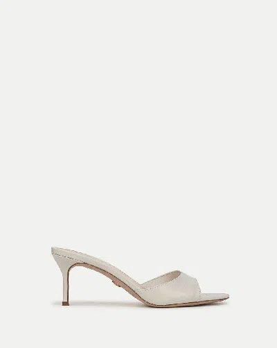Veronica Beard Tia Croc-embossed Sandal In Neutral