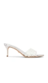 Veronica Beard Tia Jelly Heel In Metallic Silver
