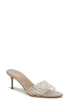 Veronica Beard Tia Jelly Slide Stiletto Sandals In Clear/sand