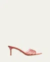 Veronica Beard Tia Jelly Slide Stiletto Sandals In Persimmon