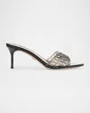 Veronica Beard Tia Jelly Slide Sandal In Smoke/black Jelly
