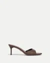 Veronica Beard Tia Sandals Espresso Tinted Raffia In Brown