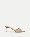 Veronica Beard Tia Raffia Sandal In Brown