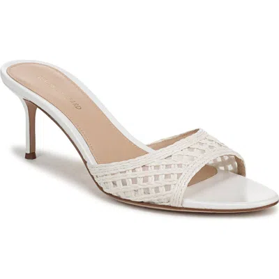Veronica Beard Tia Woven Sandal In White
