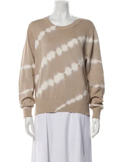 Pre-owned Veronica Beard Tie-dye Print Crew Neck Sweater In Multi