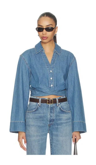 Veronica Beard Timothy Shirt In Blue