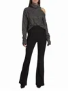Veronica Beard Hibiscus Scuba Pant In Black