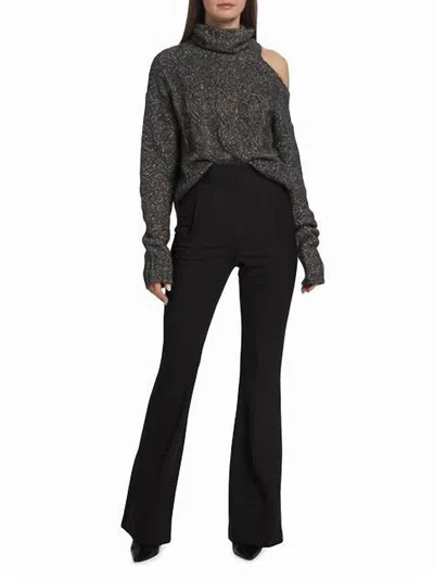 Veronica Beard Zip-back Scuba Trousers In Black