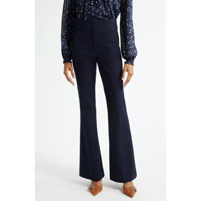 Veronica Beard Elin Contrast Stitch Pant In Multi