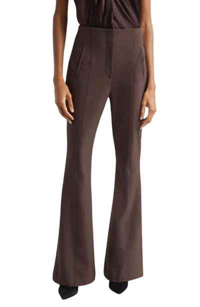 Veronica Beard Tindaya Pants In Dark Chocolate In Multi